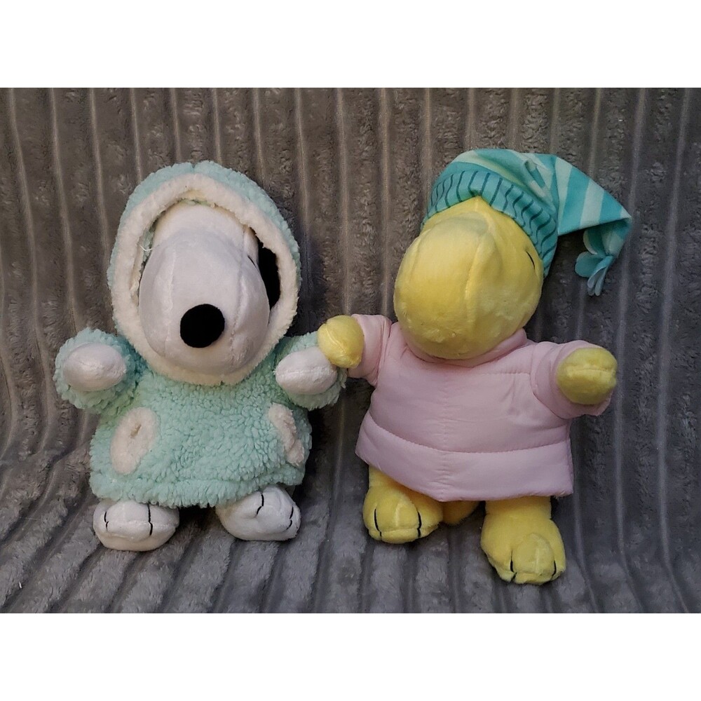 Peanuts Winter SNOOPY & WOODSTOCK Plush Toys by Ruz, 12" (2024)